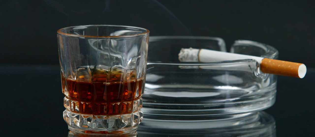smoking and drinking